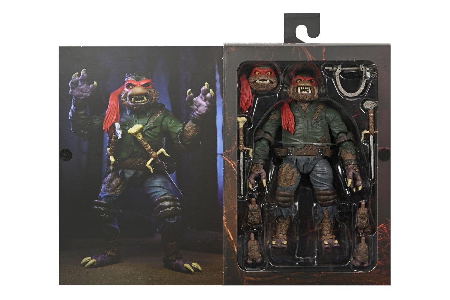 Neca Universal Monsters/Teenage Mutant Ninja Turtles Raphael As The Wolfman 7' Scale Action Figure