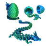 Zhebag 3D Printed Dragon Egg, 3D Printed Articulated Dragon Eggs With Dragon Inside, Crystal Dragon Fidget Toy, Adults Fidget To
