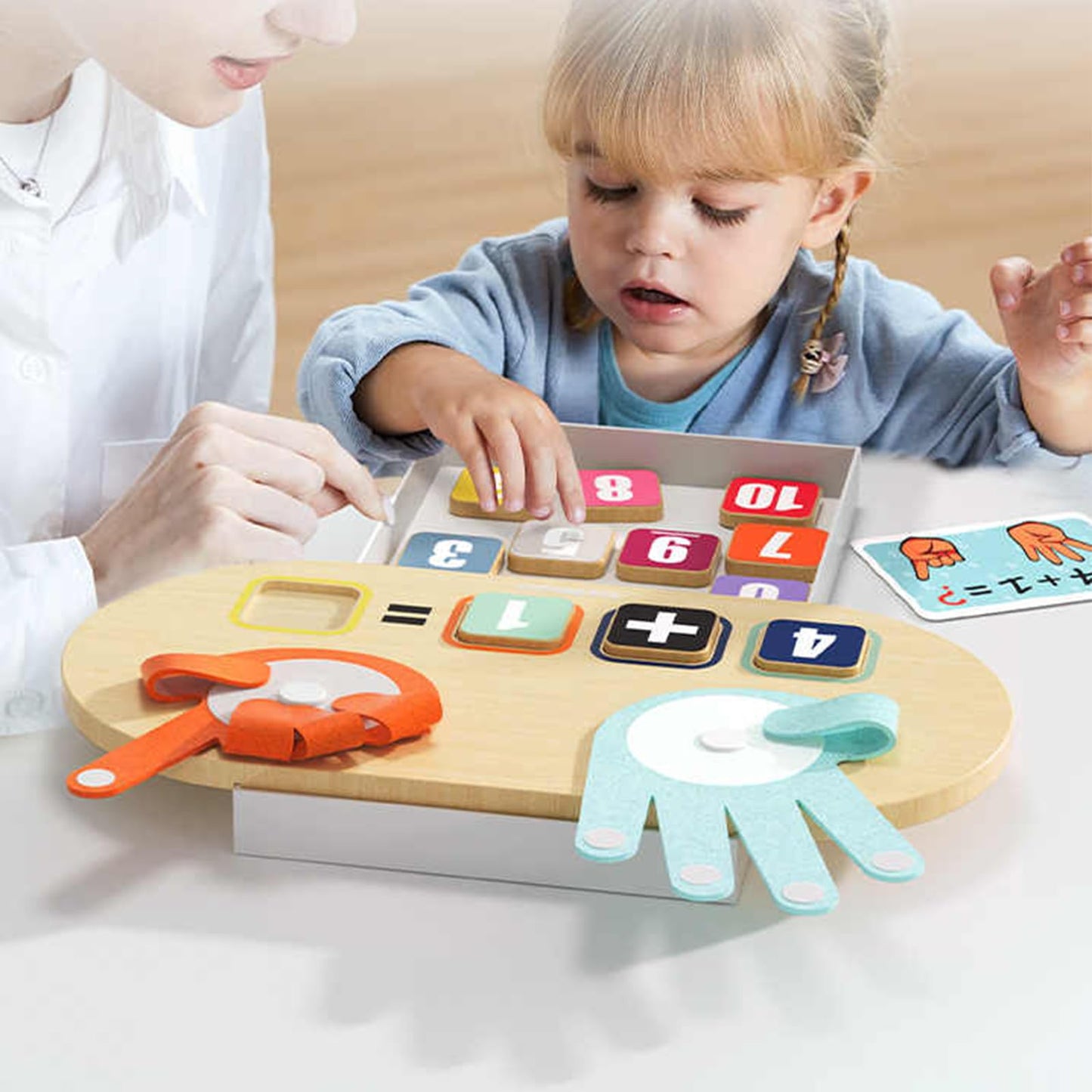 Top Bright Preschool Learning Toys For Toddlers 2-4, Educational Math Manipulatives Number Counting Blocks For Kids, Montessori