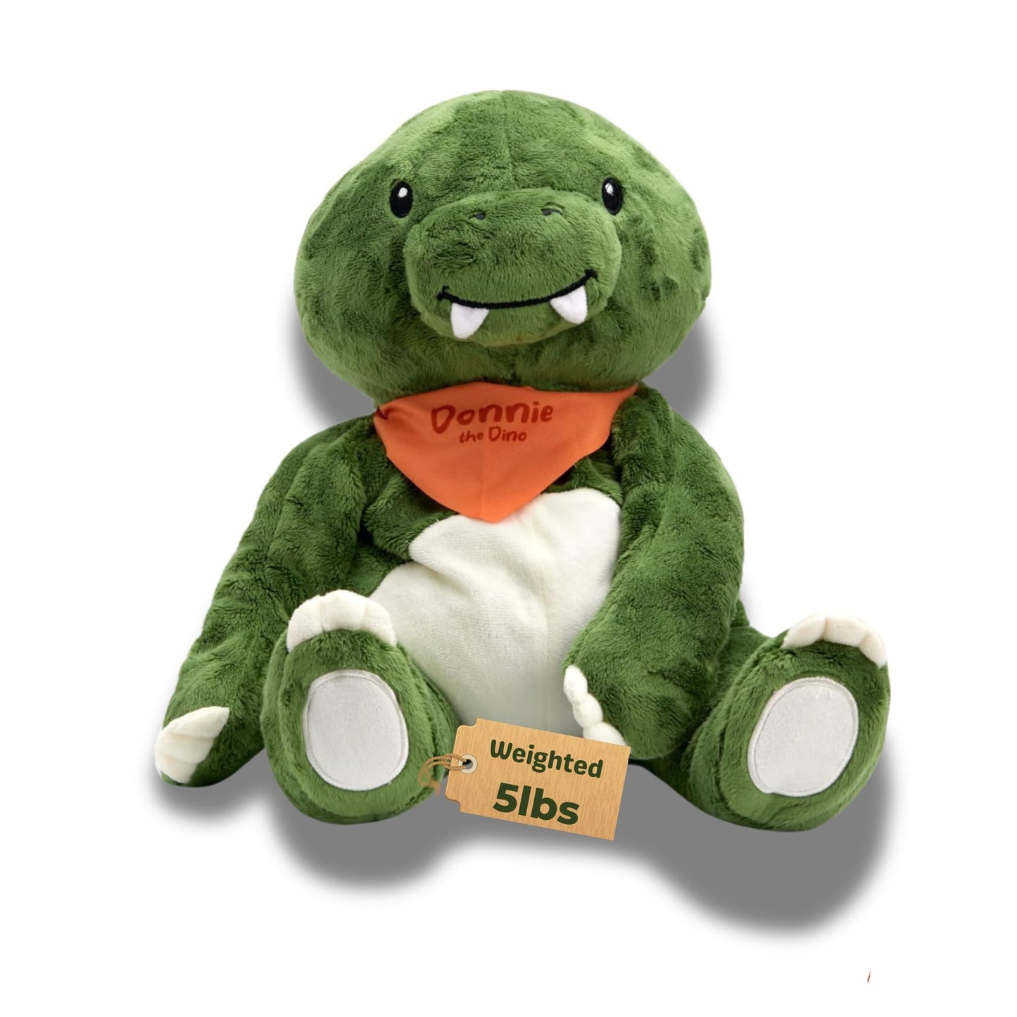 Lilly'S Love Weighted Stuffed Animal, 5Lb | Sensory Weighted Plush For Kids And Adults | Machine Washable Plushies W/Removable Inner | Calming Weighted Stuffed Animals For Anxiety, Donnie The Dino