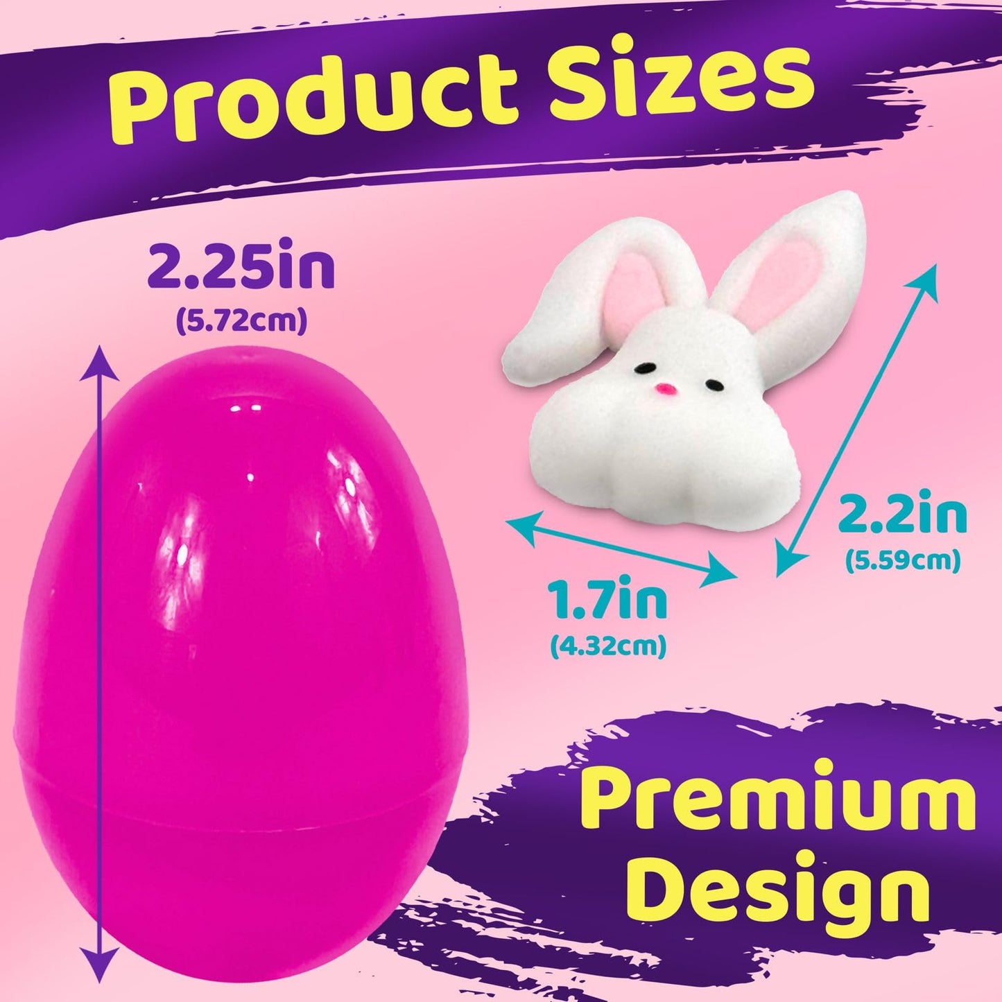 stargo 12 Pack Colorful Prefilled Easter Eggs with Mini Plush Toys Bright Plastic Easter Eggs Filled, Basket Fillers for Kids, T