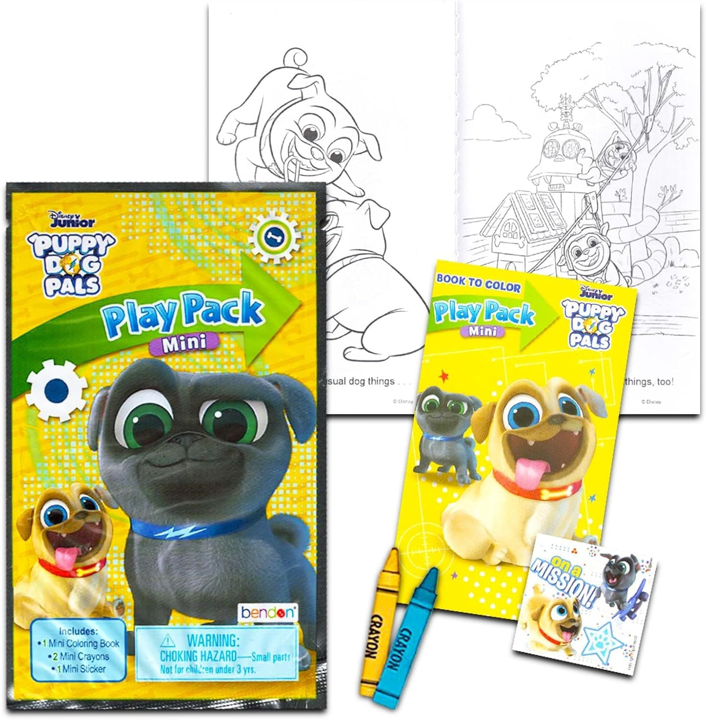 Puppy Dog Pals Coloring Book Super Set ~ Set of 2 Puppy Dog Pals Activity Books with Bonus Play Pack (Puppy Dog Pals Party Suppl