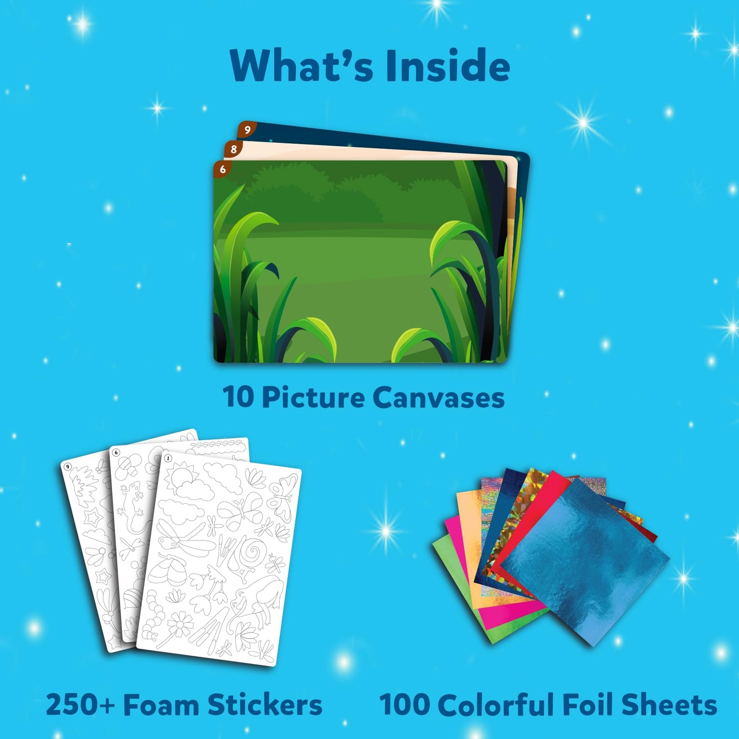 Skillmatics Foil Fun - Bugs & Butterflies, No Mess Art For Kids, Craft Kits & Supplies, Diy Creative Activity, Travel Toys, Gifts For Boys & Girls Ages 4, 5, 6, 7, 8, 9