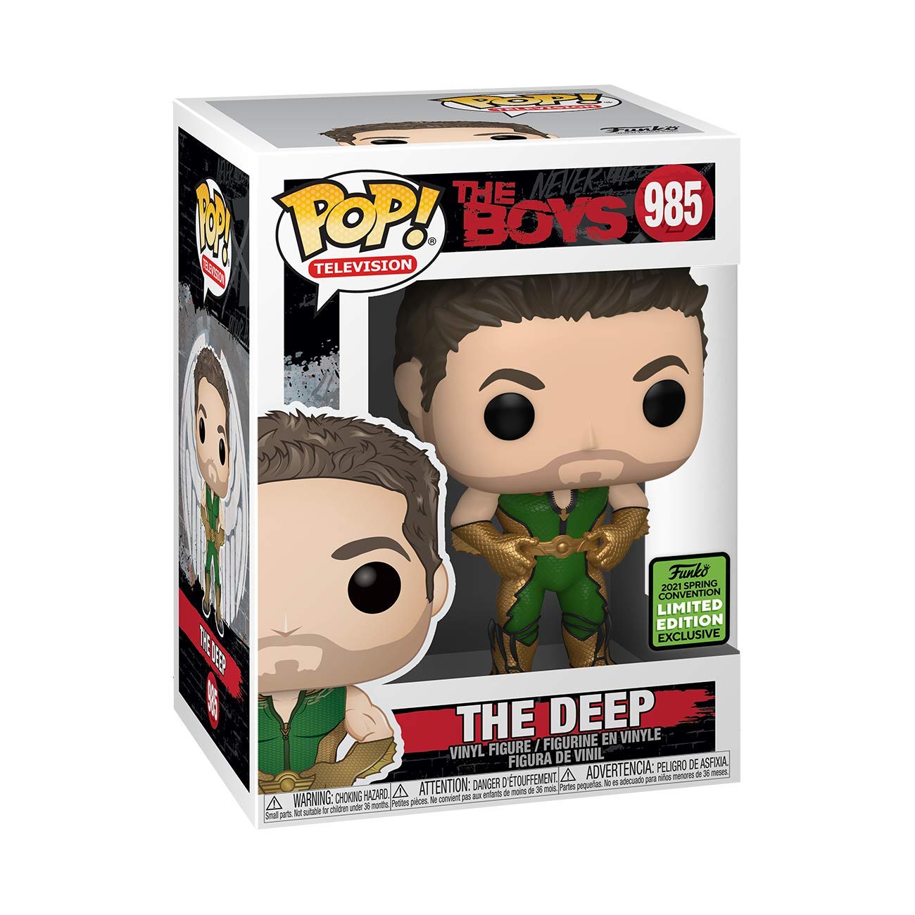 Funko Pop! TV The Boys - The Deep Vinyl Figure, 2021 Spring Convention Exclusive, Blue, Model 48517