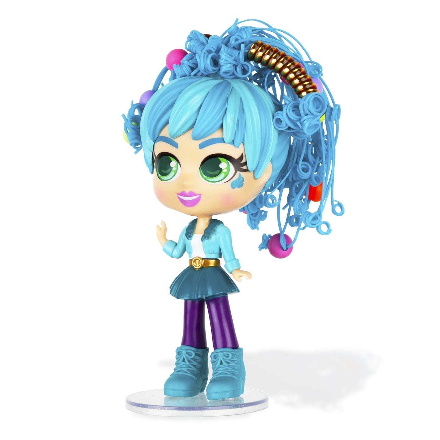 Basic Fun Curligirls Adeli, The Jetsetter & Fiji, Her Dog - Deluxe Hairstyling Doll With Magicurl Hair - Style Again And Again - Ages 3+