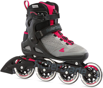 Rollerblade Macroblade 90 W Inline Skates, Size 7, Neutral Grey/Paradise Pink, Model 07100500A06, Durable Plastic Material