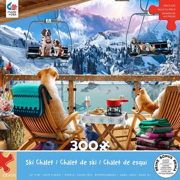 Ceaco - Ski Chalet - 300 Piece Jigsaw Puzzle