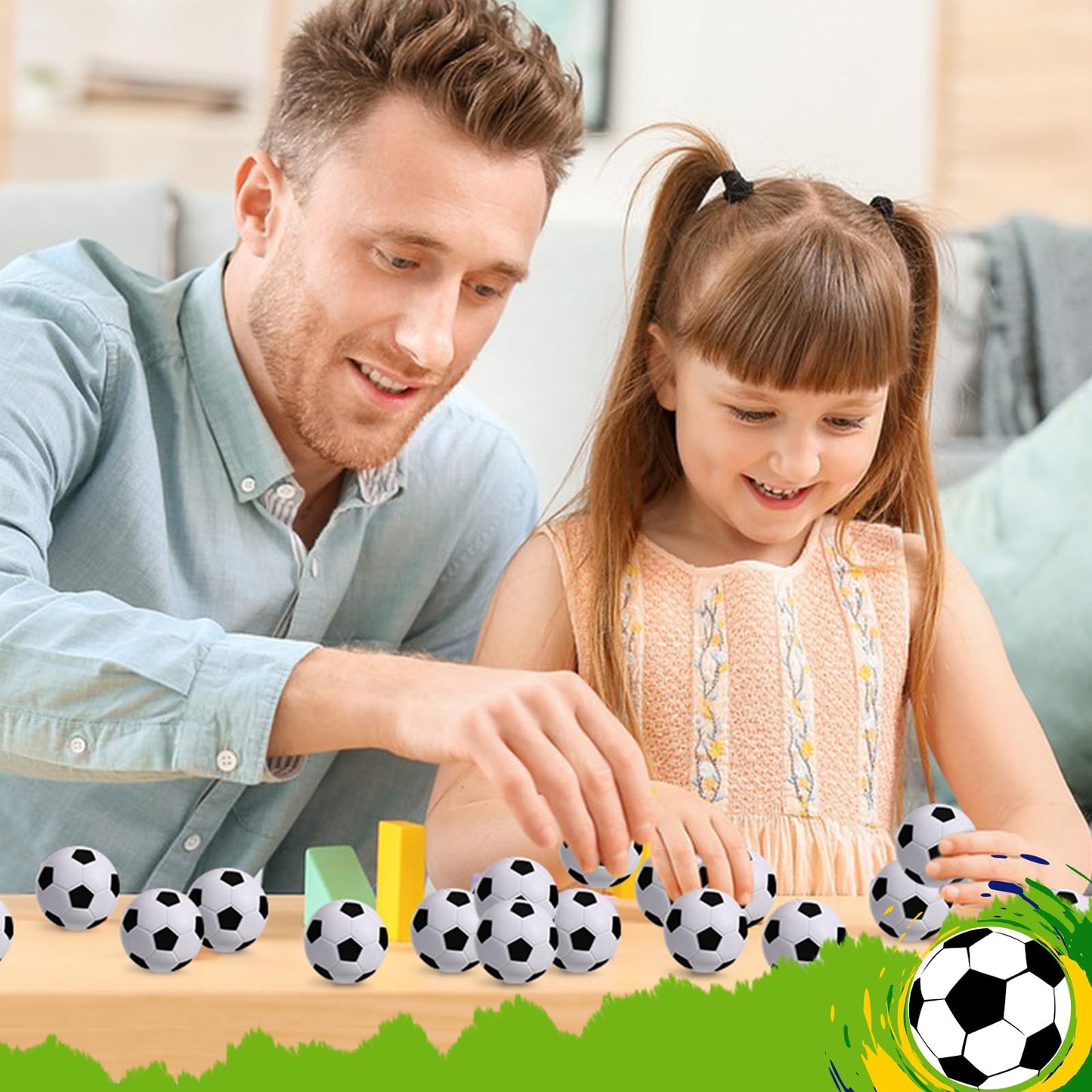 Wellvo 36Pcs Mini Foam Soccer Balls Sports Stress Balls Soccer Party Favors For Kids Adults Stress Relief Party Decoration Goodie Bag Stuffers School Carnival Reward(1.6 Inch)