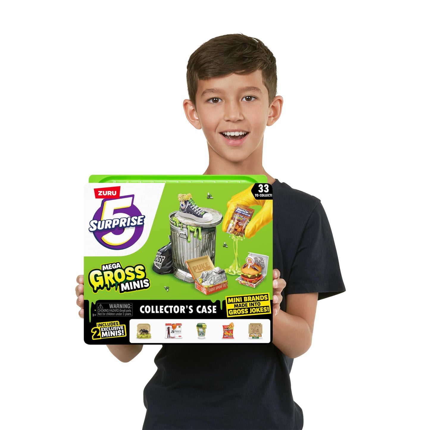 5 Surprise Mega Gross Minis Collector's Case by ZURU - Mystery Collectible Surprise Toys for Boys & Girls, Series 1, Rare Exclusive