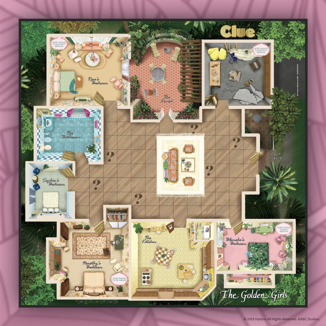Clue The Golden Girls Board Game | Golden Girls Tv Show Themed Game | Solve The Mystery Of Who Ate The Lastpiece Of Cheesecake |Officially Licensed Golden Girls Merchandise | Themed Clue Mystery Game