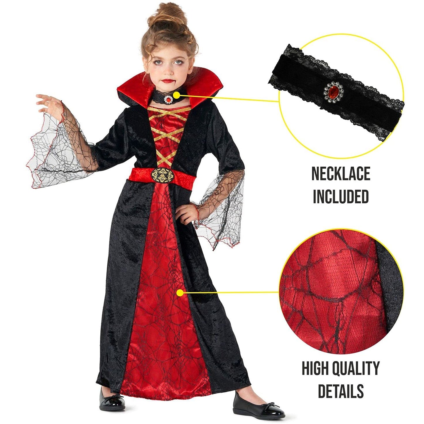 Morph Vampire Costume For Girls Vampire Girl Costume Girls Vampire Costume Kids Vampire Costume Vampire Halloween Costumes Mediu
