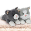Tezituor 17inches Cute Cat Stuffed Animals 2 Pcs Realistic Stuffed Kitten Cat Plush Toy Gift for Christmas Birthday Girl Boy (Blue & Gray)