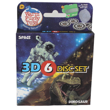Warm Fuzzy Toys Space And Dinosaur Reels For Viewfinder - Viewfinder Reels For Kids & Adults, Classic Toys, 3D Reel, Retro Toys,