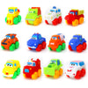 Big Mo's Toys Soft Rubber Baby Cars Set - 12 Multicolor Small Vehicles for Toddlers and Babies