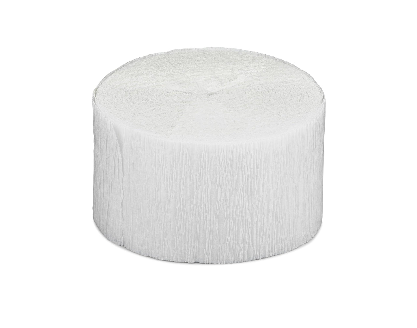 Maroon and White Crepe Paper Streamers, Made in USA