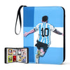400 Pockets Soccer Card Binder for Soccer Trading Cards 2025-2026 Portable Waterproof Storage Bag with Removable Sleeves for Sports TCG Cards Collectors