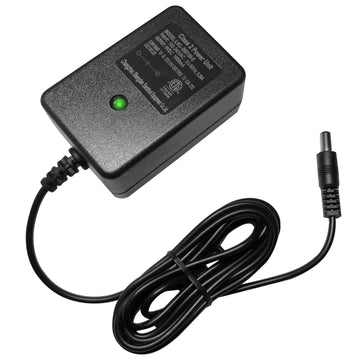 FLHFULIHUA 6V Battery Charger for Kids Ride-On Toys - Compatible with Kidzone Bumper Car, Hello Kitty SUV, Huffy Motorcycle, ATV Electric Cars - Black