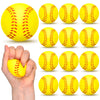Minatee 12 Pieces Mini Softball Stress Ball Foam Sports Balls Party Favor Tiny Baseball Toys for Stress Relief, Party Bag Gift F