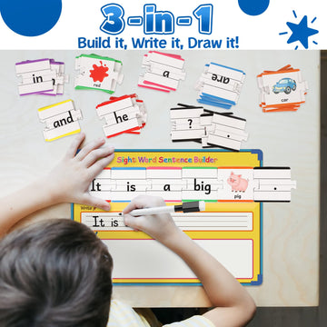 Aizweb Sentence Building,Sight Word Games For Kindergarten 1St 2Nd Grade Classroom Must Haves,Montessori Phonics Reading Learning Games,Speech Therapy Special Education Manipulative Toy For Teacher