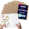 Hygloss Blank Books 5.5 X 8.5 Inches - 20 Pack - Kraft Color Paperback For Drawing & Writing - Empty Books For Journaling, Sketc