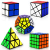 Speed Cube Set, Puzzle Cube, Magic Cube 2X2 4X4 Pyraminx Pyramid Megaminx Fenghuolun Puzzle Cube Toy Gift For Children Adults, Pack Of 5
