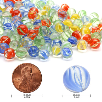 Green Fabwood 200Piece Cats Eyes Glass Marble/ Sling Shot Ammo