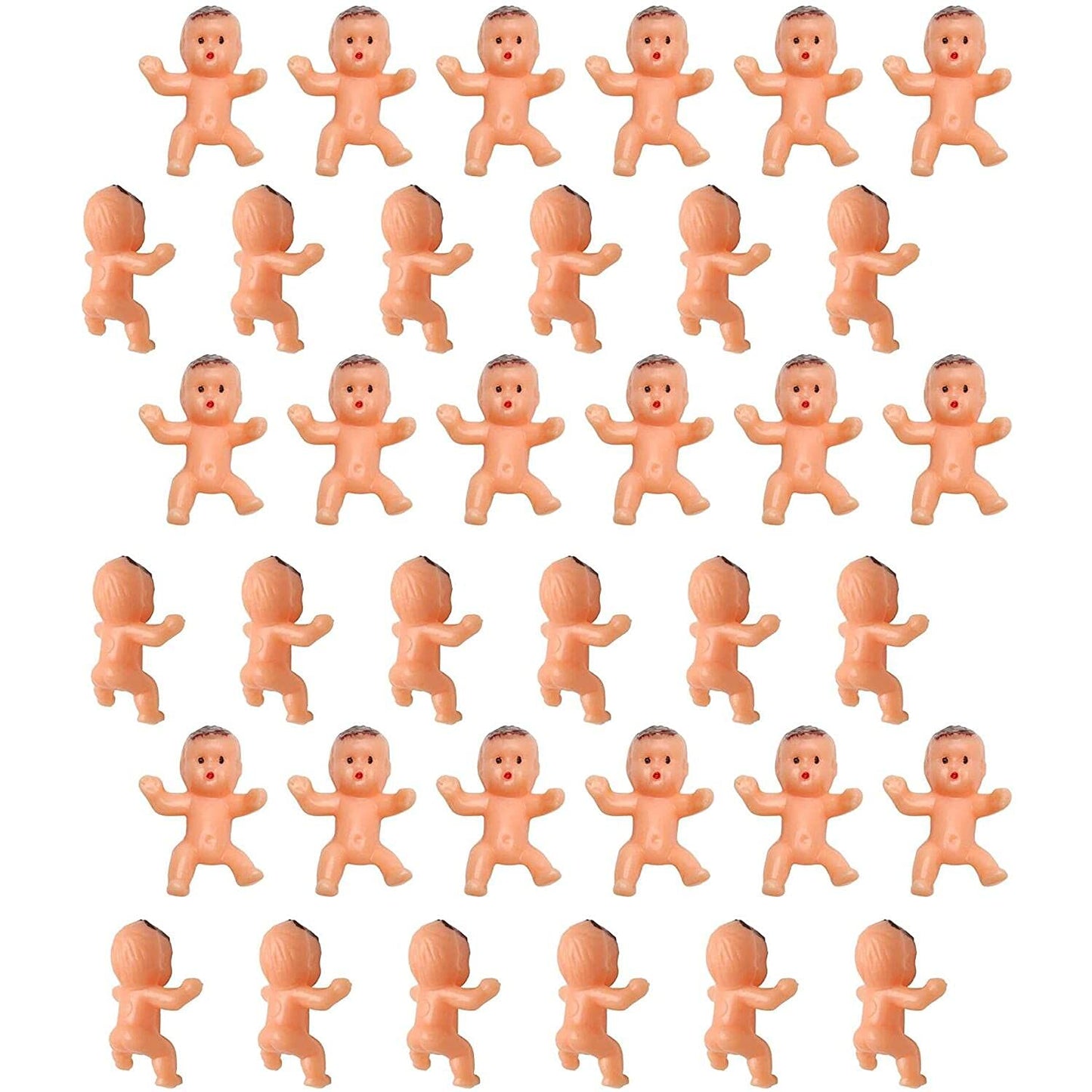36Pcs Mini Plastic Babies For Baby Shower, Ice Cube Game, Party Decorations, Baby Toys