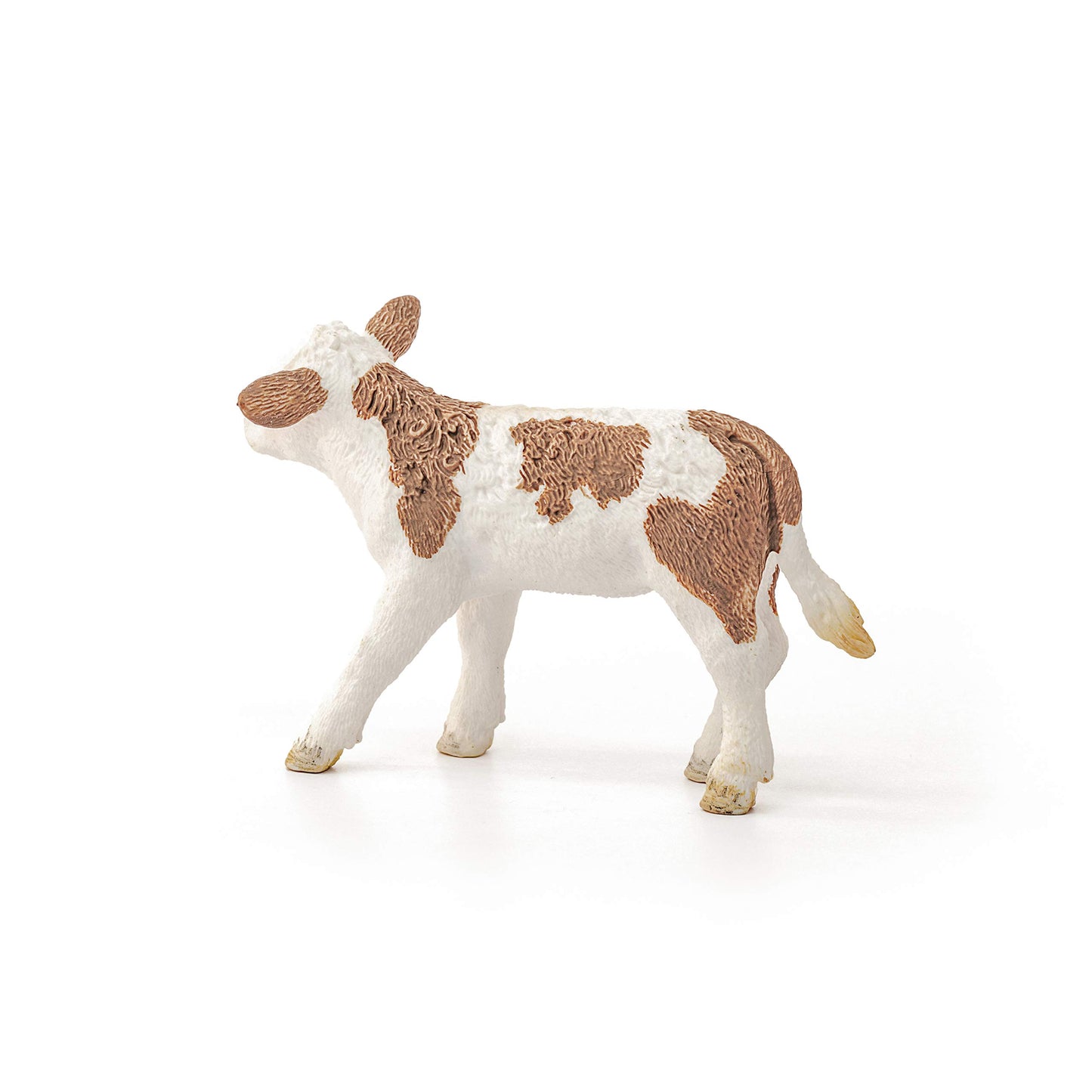 Schleich Farm World, Farm Animal Toys For Boys And Girls 3 And Above, Simmental Calf Toy Cow, Ages 3+, Multicolor, 2 Inch