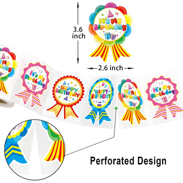 Happy Birthday Badge Stickers For Kids It'S My Birthday Stickers Home Classroom Birthday Party Supplies 200Pcs