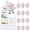 Leyoha Christian Gifts Lamb Stuffed Animal - 12 Pack Baptism Gifts For Girl Boys, Cute Sheep Plush Keychain With Jesus Loves Me