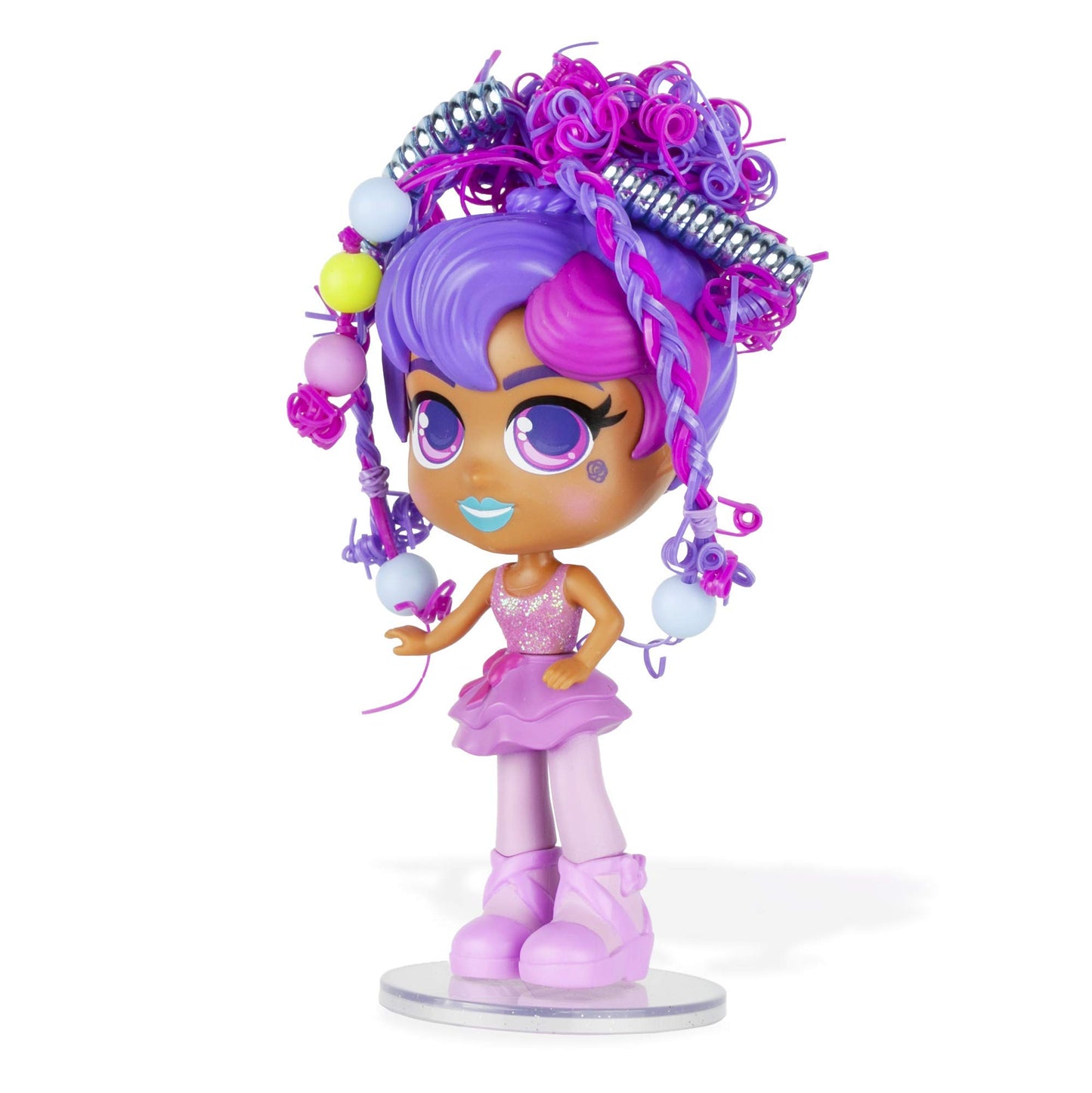 Basic Fun Curligirls Hayli, The Ballerina - Hairstyling Doll With Magicurl Hair - Style Again And Again - Ages 3+