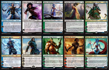 10 Mtg Assorted Planeswalkers - Includes Mythics, Rares, Uncommons - Nm/M!!!