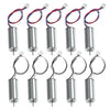 Aediko 10Pcs 8520 Brushed Motors 8.5X20Mm Motor 3-5V 0.15A 35000Rpm-50000Rpm 8520 Motor Hollow Cup Drone Motor Mini Dc Motors