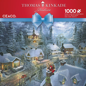 Ceaco - Thomas Kinkade - Holiday - Santa'S Silent Night - 1000 Piece Jigsaw Puzzle