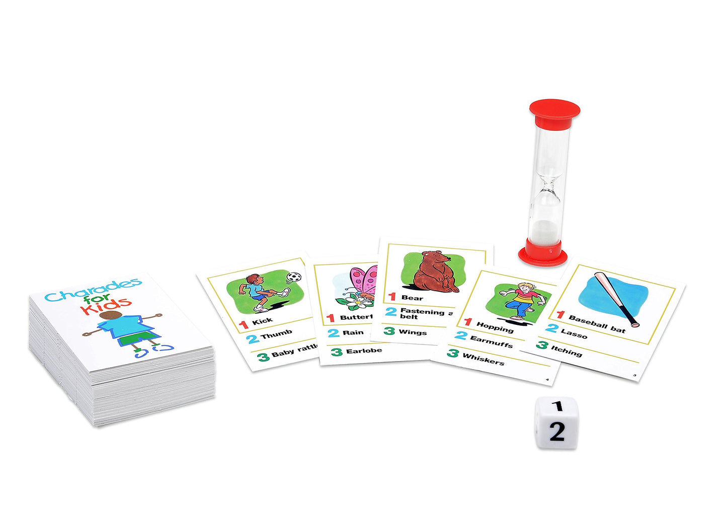 Pressman Charades For Kids Peggable - No Reading Required Family Game Multicolor ,5'