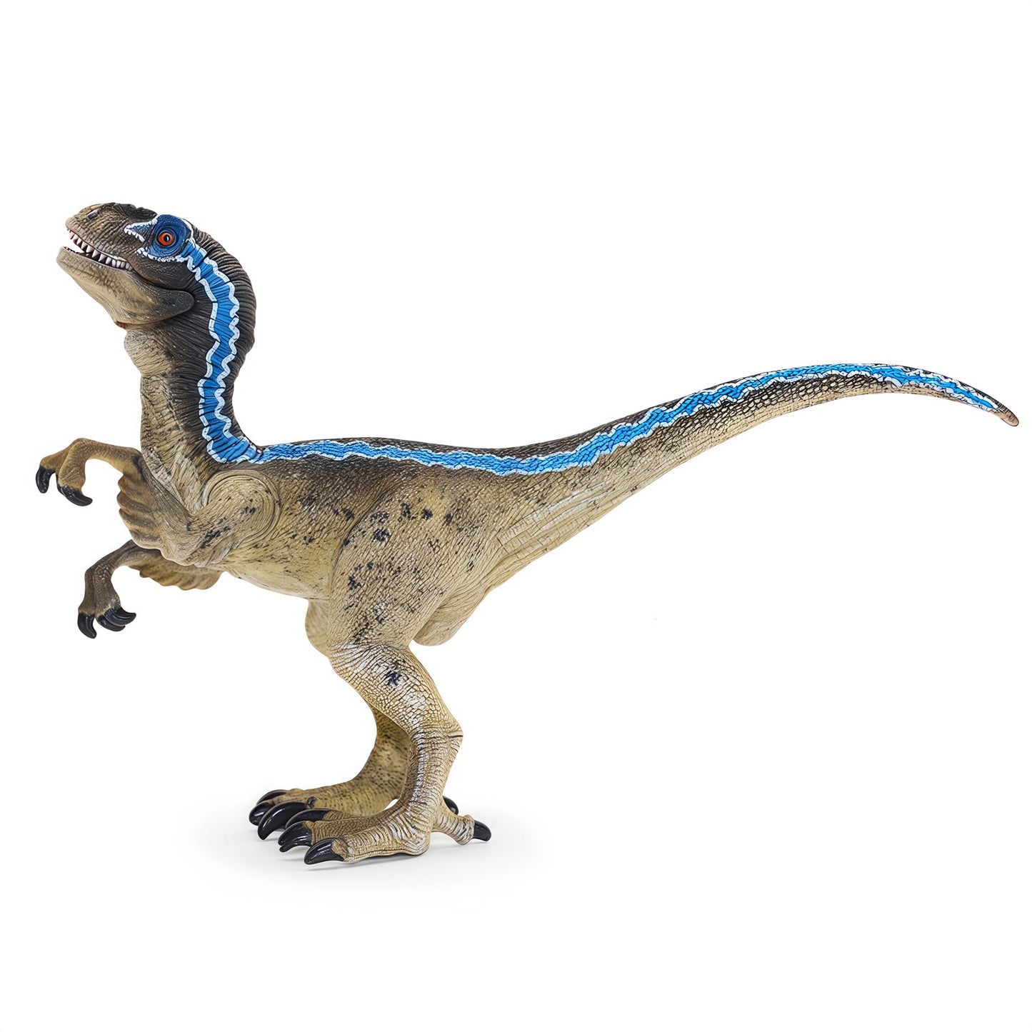 Gemini&Genius Velociraptor Dinosaur Toy For Kids, Raptor Dinosaur With Moveable Jaw And Hands, Realistic And Funny Dino Gift, Display, Collection And Play For Kids