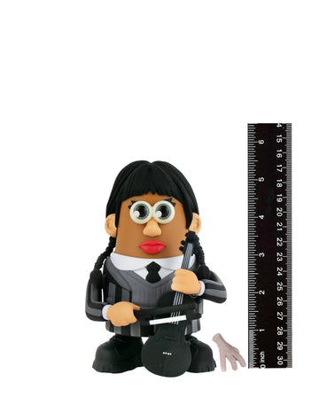 Poptaters Wednesday - The Addams Family - Wednesday Addams - Includes 16 Removable, Interchangeable Facial And Body Parts Including One Surprise Potato Head Original Piece!