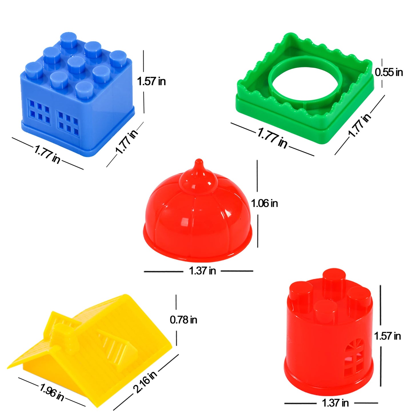 Kutoi Toddler Building Blocks For Kids Ages 4-8, Toddler Blocks Stacking Toys, Fun House Big Blocks Building Sets With 10” X 10” Baseplate, Educational Daycare Toys