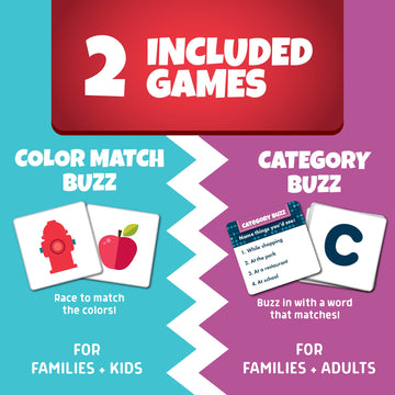 Chuckle & Roar Category And Matching Family Game Night Buzzers