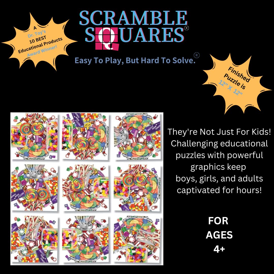 B. Dazzle - Beautiful Candy Artwork Jigsaw Puzzle - Challenging 9-Piece Brain Teaser Fun For All Ages - Trivia Quiz - Ideal Gift For Puzzle Enthusiasts - Enhance Cognitive Skills & Critical Thinking
