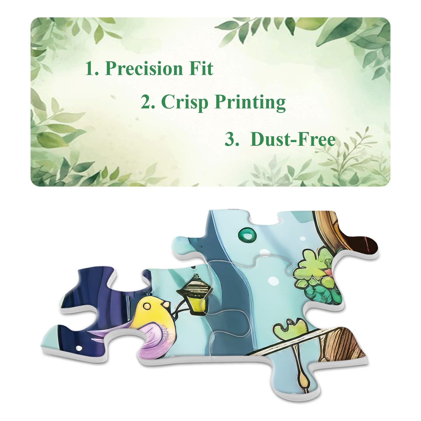 Fantasy Magic Treehouse Puzzles For Adults 1000 Piece, Funny Nature Tree Jigsaw Puzzle, Colorful Plant Flower Puzzle