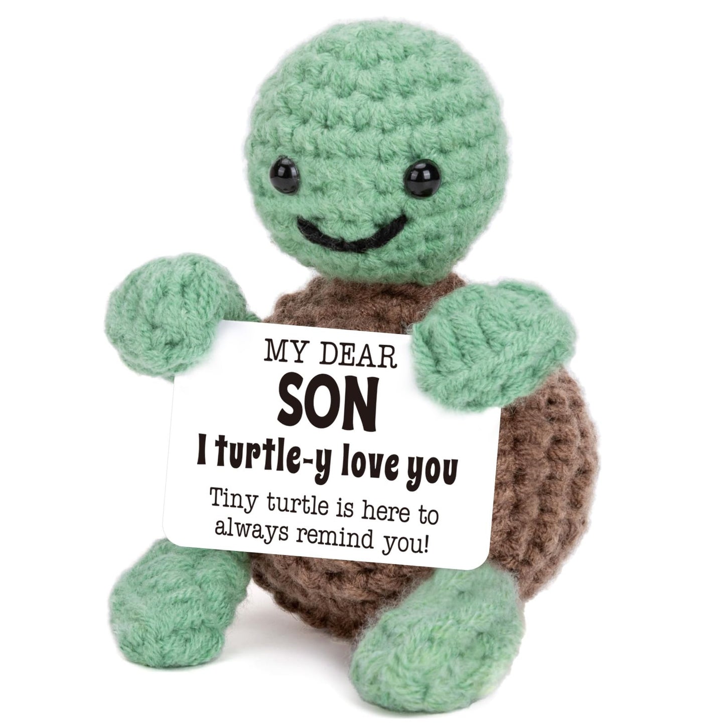 Mini Funny Turtle Valentines Day Gifts For Son Birthday Gifts From Mom Dad, Bonus Step Son In Law I Love You Son Gifts Presents,