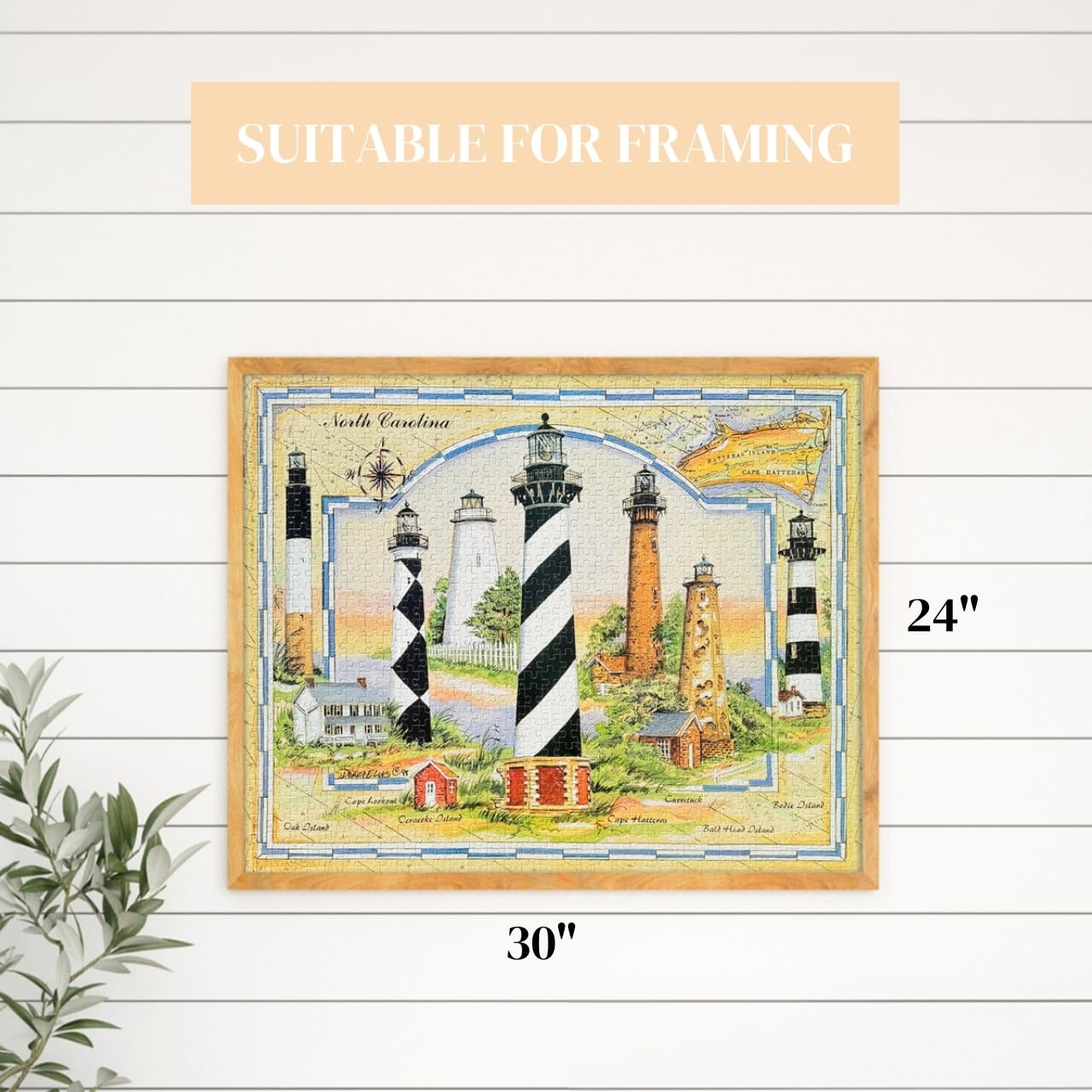 Heritage Coastal Lights Of North Carolina Jigsaw Puzzle - 1000 Pieces