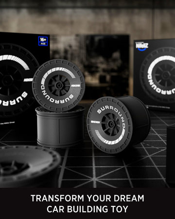 Nifeliz Closed Wheel Hubs, Set Of 4 Closed Center Wheel Hubs, Distinctive Wheel Hub For 1:8 Scale Car Building Toys