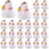 Sotiff 24 Pcs Unicorn Rubber Ducks Mini Rubber Ducks Bulk Small Rainbow Unicorn Duckies Toys For Girls Boys Birthday Pool Party Favors