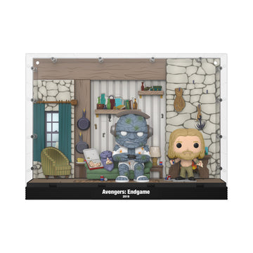 Funko POP! Moments Deluxe Marvel Avengers Endgame Thor’s House Vinyl Figure, Standard Size, Multicolor - Official Collectable Merchandise