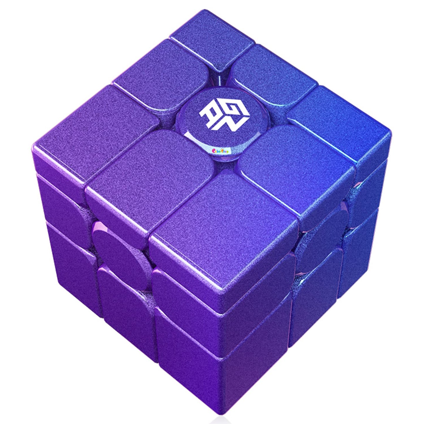 Cubershop Gan Mirror M Cube Uv Coated, 2022 New Version, Gan Magnetic Mirror Cube, 3X3 2022 Magnetic Speed Cube Puzzles, Purple