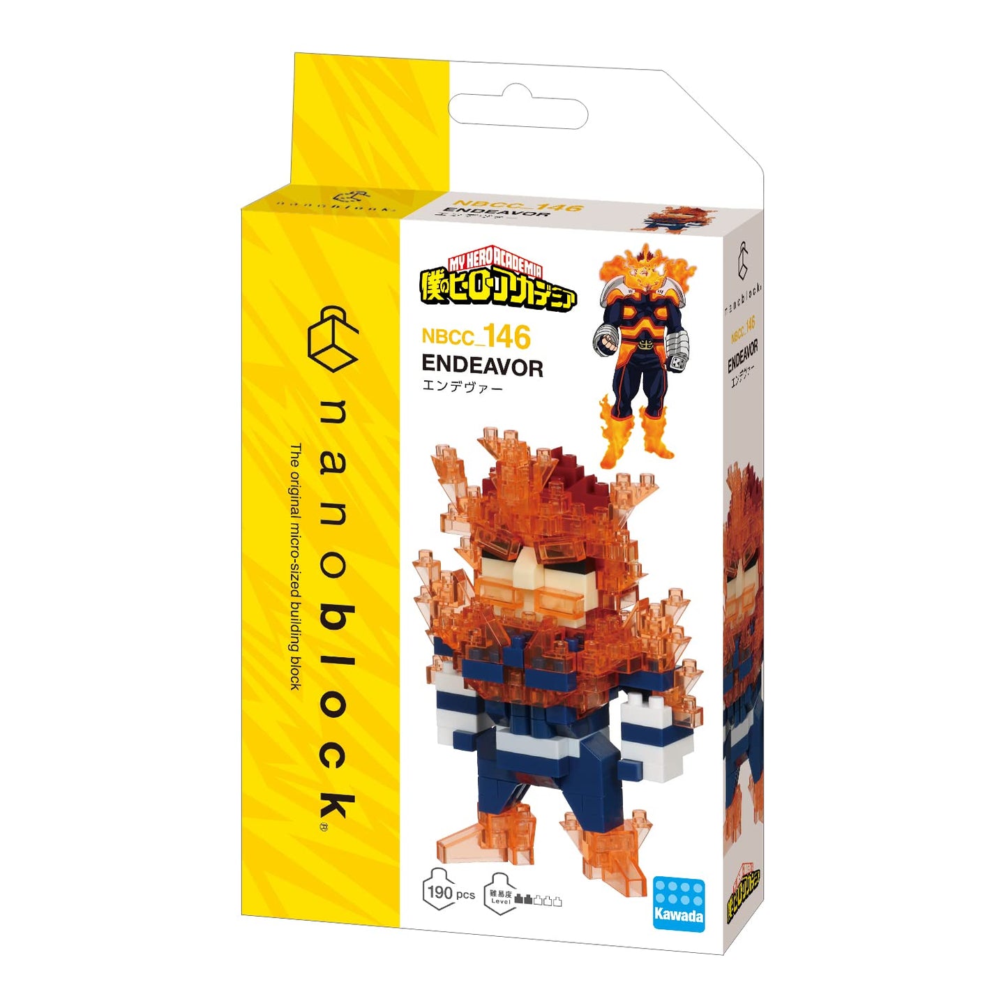 Nanoblock - My Hero Academia - Endeavor, Character Collection Series Building Kit
