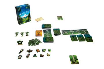 Weird City Games: Canopy, Card Game, Fast And Fun Gameplay, Features 25 Unique Species Of Rainforest Animals And Plants, Solo Or Multiplayer Option, For Ages 8 And Up