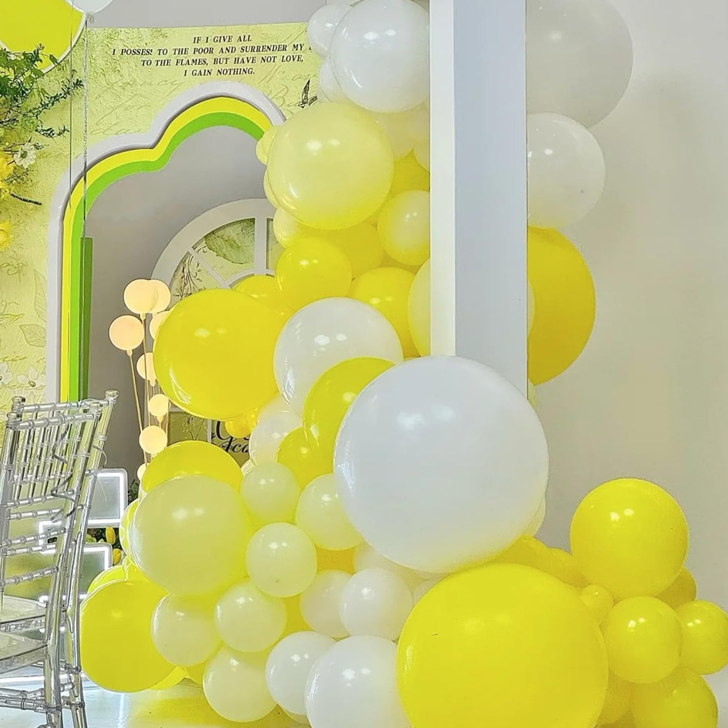 Voircoloria Pastel Yellow Balloons, 66Pack 12Inch Light Yellow Latex Party Balloons For Birthday Baby Shower Graduation Wedding